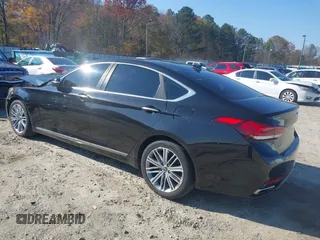 2018 Genesis G80 3.8L z VIN KMHGN4JE8JU232417, wystawiony jako IAAI lot #40983153 z przebiegiem 97 968 mil mil oraz . Historia ofert i sprzedaży dostępna na DreamBid. Obrazek 3.