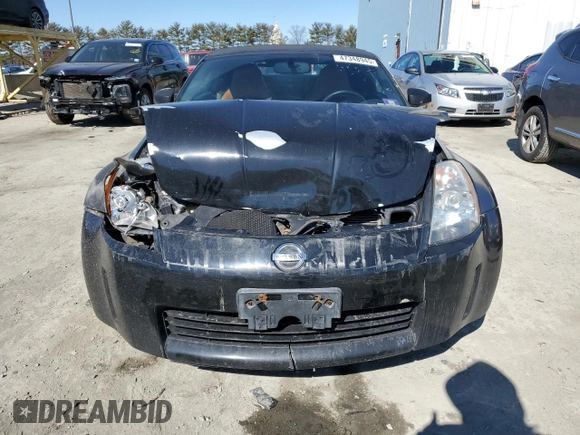 2005 Nissan 350Z Touring with VIN JN1AZ36A05M751145, listed as a Copart auction lot 47348945 with 139,477 mi miles and Salvage title. Bid and sale history available at DreamBid. Image 5.