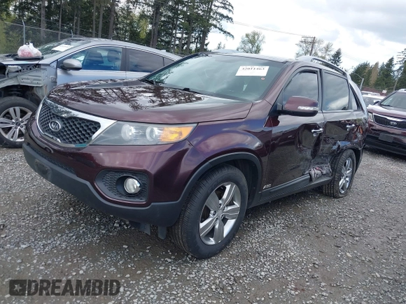 2012 Kia Sorento EX with VIN 5XYKUDA2XCG288581, listed as a IAAI auction lot 42011463 with 449,858 mi miles. Bid and sale history available at carsss.com. Image 2.
