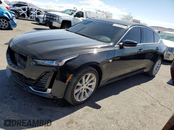 2022 Cadillac CT5 Luxury z VIN 1G6DX5RK5N0117002, wystawiony jako Copart lot #47235445 z przebiegiem 36 003 mil mil oraz Szkoda całkowita • Salvage title. Historia ofert i sprzedaży dostępna na DreamBid. Obrazek 1.