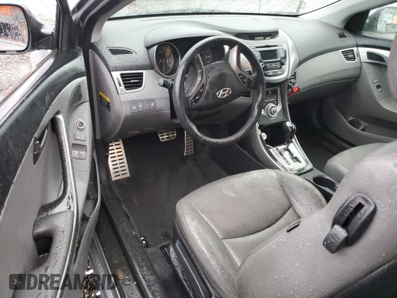 2013 Hyundai Elantra Coupe SE with VIN KMHDH6AE9DU013525, listed as a Copart auction lot 43639555 with 0 mi miles and Salvage Title. Bid and sale history available at carsss.com. Image 8.