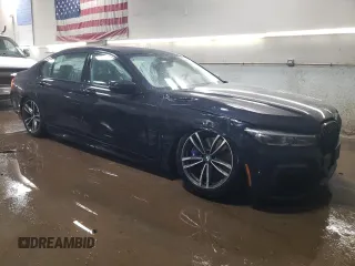 2021 BMW 7 Series 750i xDrive with VIN WBA7U2C08MCF39996, listed as a Copart auction lot 51114675 with 43,625 mi miles and Salvage Title. Bid and sale history available at carsss.com. Image 4.