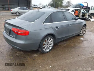 2013 Audi A4 Premium Plus with VIN WAUFFAFL2DN020529, listed as a IAAI auction lot 41609324 with 164,614 mi miles. Bid and sale history available at carsss.com. Image 4.