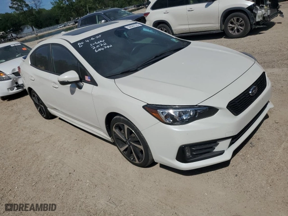 2022 Subaru Impreza Sport with VIN 4S3GKAM62N3604202, listed as a Copart auction lot 52829125 with 36,076 mi miles and Salvage Title. Bid and sale history available at carsss.com. Image 4.