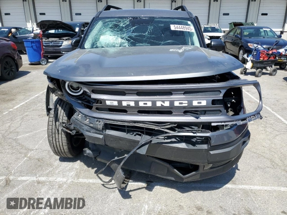 2023 Ford Bronco Sport Big Bend with VIN 3FMCR9B63PRD38183, listed as a Copart auction lot 54448945 with 36,260 mi miles and Salvage title. Bid and sale history available at DreamBid. Image 5.