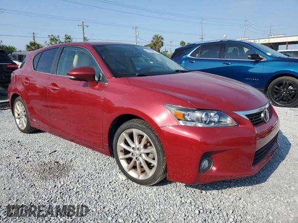 2011 Lexus CT 200h with VIN JTHKD5BH4B2039323, listed as a Copart auction lot 56288685 with Not provided miles and Clean title. Bid and sale history available at DreamBid. Image 4.