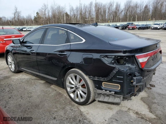 2015 Hyundai Azera Limited with VIN KMHFH4JG1FA487889, listed as a Copart auction lot 48711085 with 161,287 mi miles and Salvage Title. Bid and sale history available at carsss.com. Image 2.