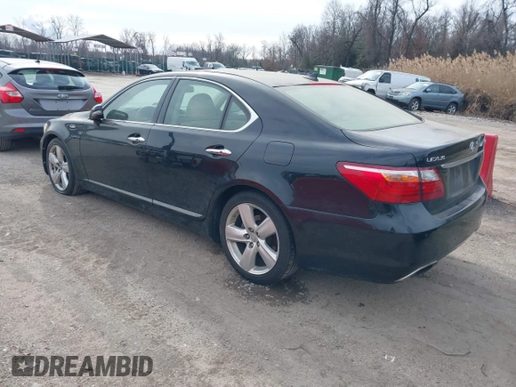 2010 Lexus LS 460 with VIN JTHBL5EF0A5091980, listed as a IAAI auction lot 41598197 with 230,278 mi miles. Bid and sale history available at carsss.com. Image 3.