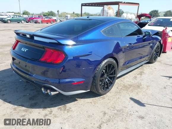 2018 Ford Mustang GT with VIN 1FA6P8CFXJ5166072, listed as a IAAI auction lot 42035790 with 46,806 mi miles and . Bid and sale history available at DreamBid. Image 4.