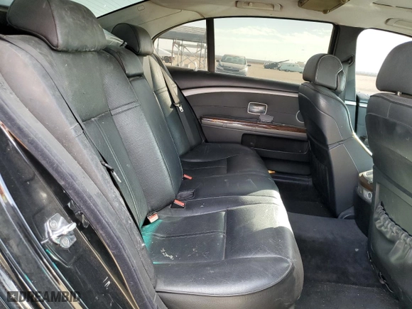 2006 BMW 7 Series 750Li with VIN WBAHN83566DT63296, listed as a Copart auction lot 47485195 with 0 mi miles and Clean Title. Bid and sale history available at carsss.com. Image 10.