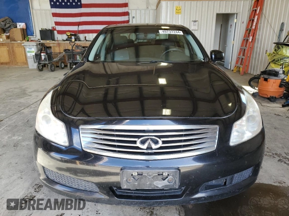 2007 Infiniti G35 G35x with VIN JNKBV61F97M801169, listed as a Copart auction lot 49737244 with 160,391 mi miles and Clean Title. Bid and sale history available at DreamBid. Image 5.