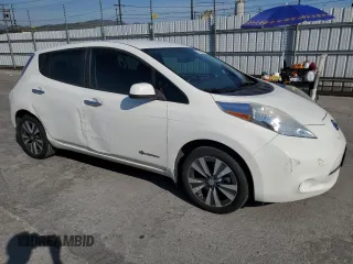 2015 Nissan LEAF S with VIN 1N4AZ0CP4FC333348, listed as a Copart auction lot 52202395 with 44,926 mi miles and Salvage Title. Bid and sale history available at DreamBid. Image 4.