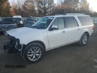 2017 Ford Expedition EL Limited with VIN 1FMJK1KT6HEA72049, listed as a Copart auction lot 48488455 with 106,663 mi miles and Salvage Title. Bid and sale history available at carsss.com. Image 1.