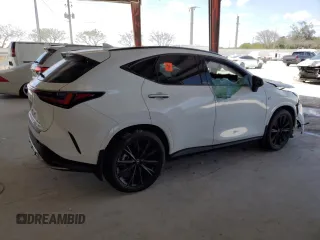 2024 Lexus NX 350 F Sport with VIN 2T2KGCEZ5RC041509, listed as a Copart auction lot 55049175 with Not provided miles and Salvage title. Bid and sale history available at DreamBid. Image 3.