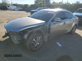 2020 Lexus IS with VIN JTHDA1D25L5107518, listed as a Copart auction lot 87176444 with 20,664 mi miles and Salvage Title. Bid and sale history available at carsss.com. Image 1.