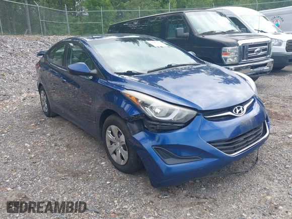 2016 Hyundai Elantra SE with VIN 5NPDH4AE7GH664692, listed as a IAAI auction lot 42605703 with 195,853 mi miles and . Bid and sale history available at DreamBid. Image 6.