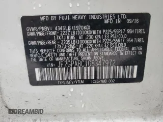 2016 Subaru Crosstrek Premium z VIN JF2GPABC1G8347972, wystawiony jako Copart lot #56015265 z przebiegiem 93 821 mil mil oraz Szkoda całkowita • Salvage title. Historia ofert i sprzedaży dostępna na DreamBid. Obrazek 13.