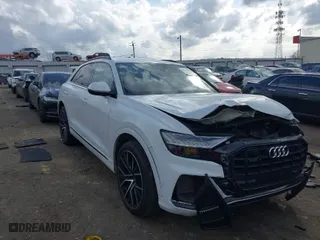 2021 Audi Q8 Prestige with VIN WA1FVAF13MD008507, listed as a IAAI auction lot 41725785 with 72,749 mi miles. Bid and sale history available at carsss.com. Image 1.