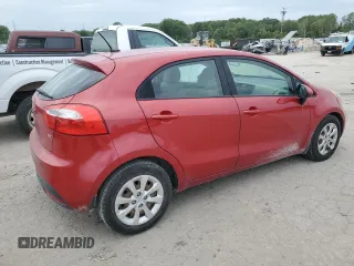 2013 Kia Rio LX with VIN KNADM5A3XD6186531, listed as a Copart auction lot 68490314 with 134,344 mi miles and Salvage Title. Bid and sale history available at DreamBid. Image 3.