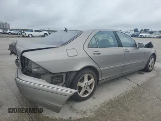 2004 Mercedes-Benz S-Class 4.3L with VIN WDBNG70JX4A398898, listed as a Copart auction lot 71103134 with 0 mi miles and Salvage Title. Bid and sale history available at carsss.com. Image 3.