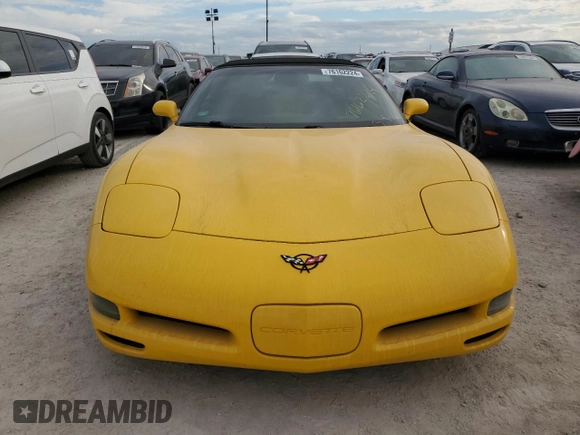 2002 Chevrolet Corvette with VIN 1G1YY32G925134639, listed as a Copart auction lot 76162224 with 0 mi miles and Salvage Title. Bid and sale history available at carsss.com. Image 5.