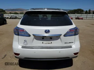 2012 Lexus RX 450h with VIN JTJBC1BA8C2430361, listed as a Copart auction lot 57565095 with 261,038 mi miles and Salvage title. Bid and sale history available at DreamBid. Image 6.