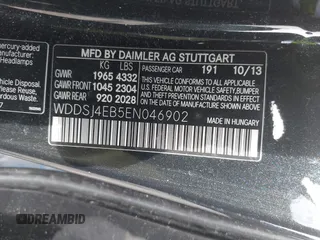 2014 Mercedes-Benz CLA 250 z VIN WDDSJ4EB5EN046902, wystawiony jako IAAI lot #42214090 z przebiegiem 157 256 mil mil oraz . Historia ofert i sprzedaży dostępna na DreamBid. Obrazek 9.