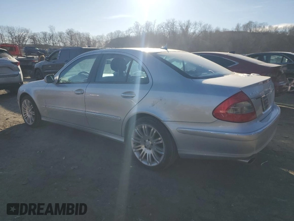 2007 Mercedes-Benz E-Class 3.5L with VIN WDBUF87X17X217722, listed as a Copart auction lot 41651355 with 112,193 mi miles and Salvage Title. Bid and sale history available at carsss.com. Image 2.