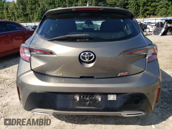 2019 Toyota Corolla Hatchback SE with VIN JTNK4RBE6K3051638, listed as a Copart auction lot 71595324 with 44,976 mi miles and Salvage Title. Bid and sale history available at carsss.com. Image 6.