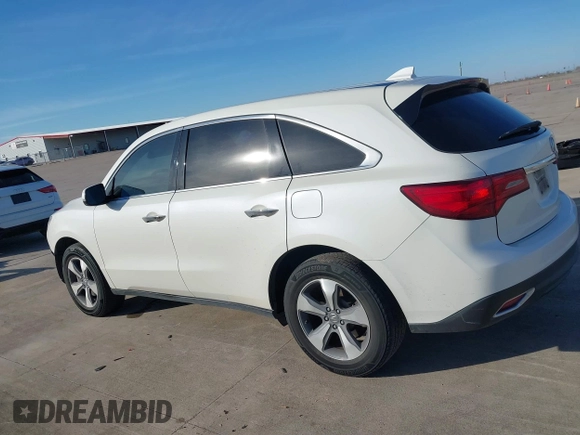 2016 Acura MDX with VIN 5FRYD3H22GB011042, listed as a IAAI auction lot 41383286 with 151,781 mi miles. Bid and sale history available at carsss.com. Image 14.