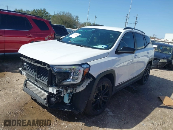 2022 GMC Terrain SLE with VIN 3GKALMEV2NL273267, listed as a IAAI auction lot 41713611 with 25,198 mi miles. Bid and sale history available at carsss.com. Image 19.