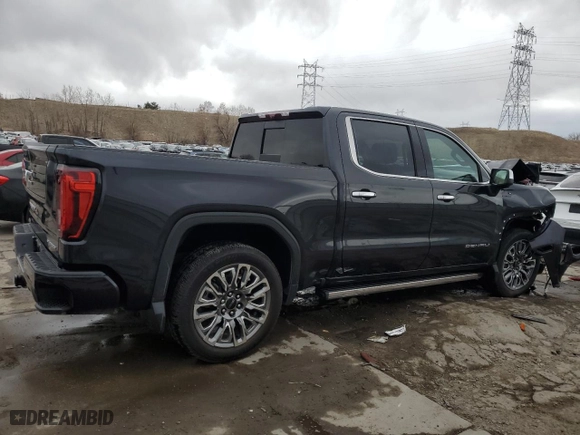 2023 GMC Sierra 1500 Denali Ultimate with VIN 1GTUUHEL3PZ281854, listed as a Copart auction lot 49105375 with 41,326 mi miles and Salvage Title. Bid and sale history available at carsss.com. Image 3.