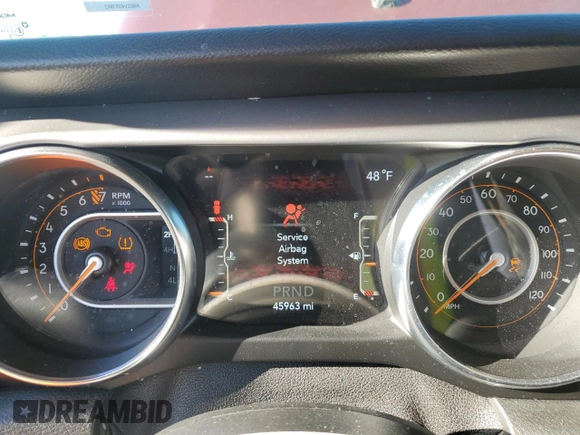 2021 Jeep Wrangler Unlimited Sport Altitude with VIN 1C4HJXDG4MW734322, listed as a Copart auction lot 41670625 with 45,963 mi miles and Salvage title. Bid and sale history available at DreamBid. Image 9.