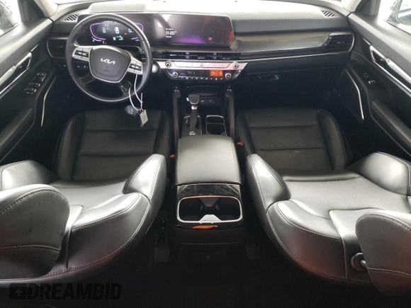 2025 Kia Telluride S with VIN 5XYP64GC6SG585586, listed as a Copart auction lot 56853485 with 12,252 mi miles and Salvage title. Bid and sale history available at DreamBid. Image 8.
