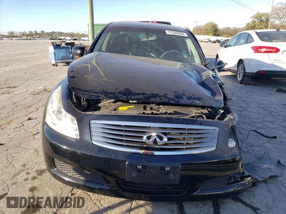 2007 Infiniti G35 Journey with VIN JNKBV61E87M701877, listed as a Copart auction lot 77235294 with Not Provided miles and Salvage Title. Bid and sale history available at DreamBid. Image 5.