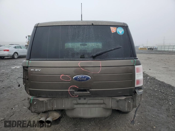 2011 Ford Flex SE with VIN 2FMGK5BCXBBD30481, listed as a Copart auction lot 88502015 with 253,133 mi miles and Salvage Title. Bid and sale history available at carsss.com. Image 6.