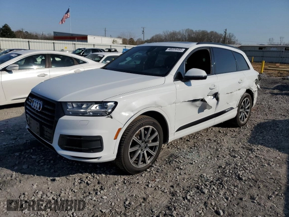 2018 Audi Q7 Premium Plus with VIN WA1LAAF70JD002047, listed as a Copart auction lot 48326485 with 115,116 mi miles and Salvage Title. Bid and sale history available at carsss.com. Image 1.