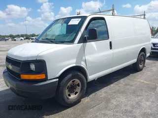 2014 Chevrolet Express Cargo Van with VIN 1GCWGFFA2E1103446, listed as a IAAI auction lot 42177760 with 91,232 mi miles. Bid and sale history available at carsss.com. Image 17.