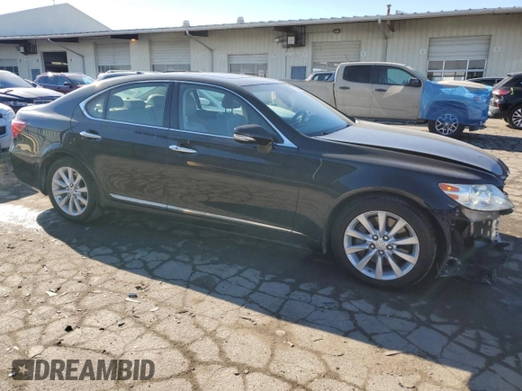 2012 Lexus LS 460 with VIN JTHCL5EF5C5014190, listed as a Copart auction lot 42741145 with 113,385 mi miles and Salvage title. Bid and sale history available at DreamBid. Image 4.