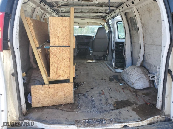 2006 Chevrolet Express Cargo Van with VIN 1GCFG15X661126688, listed as a Copart auction lot 47455665 with 293,269 mi miles and Salvage Title. Bid and sale history available at carsss.com. Image 10.