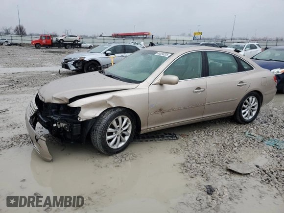 2006 Hyundai Azera SE with VIN KMHFC46F96A061818, listed as a Copart auction lot 44084205 with 83,779 mi miles and Salvage title. Bid and sale history available at DreamBid. Image 1.
