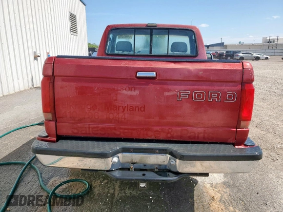 1992 Ford F-150 with VIN 1FTDF15N1NKB23862, listed as a Copart auction lot 65095475 with 100,853 mi miles and Clean title. Bid and sale history available at DreamBid. Image 6.