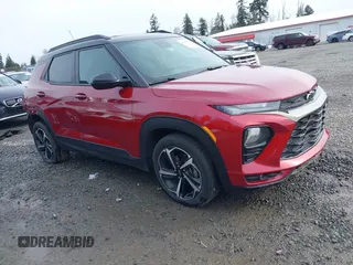 2021 Chevrolet TrailBlazer RS with VIN KL79MTSL2MB026353, listed as a IAAI auction lot 41347631 with 52,950 mi miles. Bid and sale history available at carsss.com. Image 1.