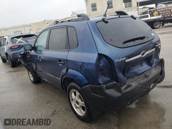 2005 Hyundai Tucson GLS with VIN KM8JN12D05U074879, listed as a Copart auction lot 73746674 with 0 mi miles and Salvage Title. Bid and sale history available at carsss.com. Image 2.