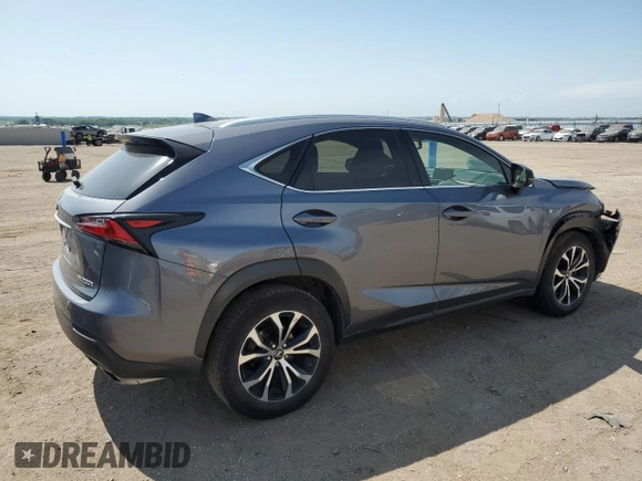 2015 Lexus NX 200t with VIN JTJBARBZ0F2042359, listed as a Copart auction lot 60985705 with 147,584 mi miles and Salvage title. Bid and sale history available at DreamBid. Image 3.