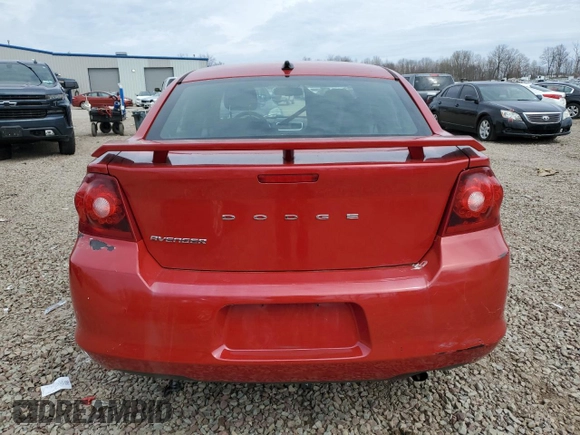2014 Dodge Avenger SE with VIN 1C3CDZAB0EN166815, listed as a Copart auction lot 53706095 with 136,343 mi miles and Salvage Title. Bid and sale history available at carsss.com. Image 6.