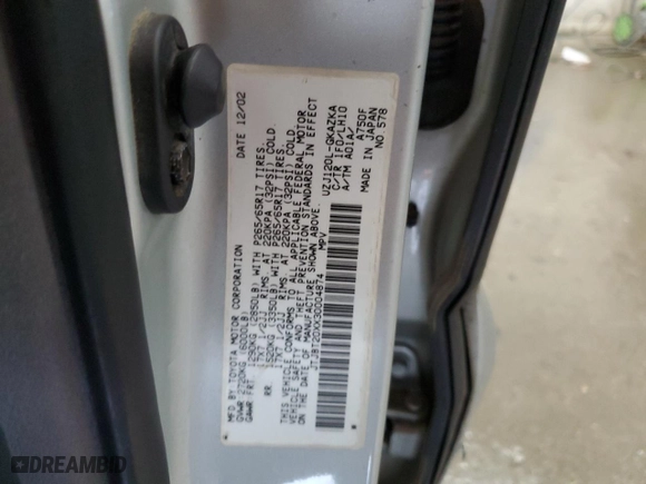 2003 Lexus GX 470 with VIN JTJBT20XX30004874, listed as a Copart auction lot 82016464 with 303,929 mi miles and Salvage Title. Bid and sale history available at carsss.com. Image 14.