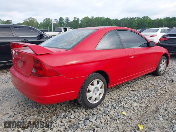 2002 Honda Civic EX with VIN 1HGEM22982L074898, listed as a IAAI auction lot 42034351 with 220,208 mi miles. Bid and sale history available at carsss.com. Image 4.