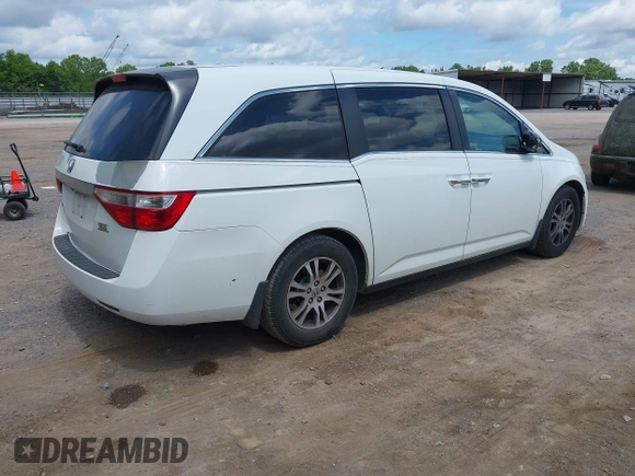 2012 Honda Odyssey EX-L with VIN 5FNRL5H62CB019238, listed as a IAAI auction lot 42524694 with 271,384 mi miles and . Bid and sale history available at DreamBid. Image 4.