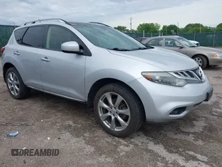 2013 Nissan Murano SV with VIN JN8AZ1MW9DW305213, listed as a IAAI auction lot 42160736 with 166,178 mi miles. Bid and sale history available at carsss.com. Image 1.